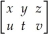 Find x,y,z,u,t,v such that + 2 =