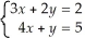 Use matrix multiplication to represent the system: