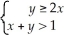 <strong>The region indicated in the diagram is described by</strong> A) B) C) D) E)