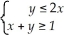 <strong>The region indicated in the diagram is described by</strong> A) B) C) D) E)