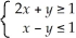 Sketch the region described by the inequalities