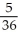 <strong>If a pair of dice are rolled,the probability that the sum of the numbers of dots appearing is 5 is</strong> A) B) C) D) E)