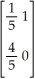 If = is an initial state vector for the transition matrix T = ,compute the state vector .