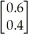 <strong>If = Is an initial state vector for the transition matrix T = ,compute the state vector )</strong> A) B) C) D) E)