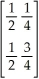 Suppose T = is the transition matrix for a Markov chain.If Q = Is the steady-state vector,find
