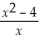 The solution of   < 0 is