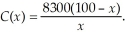 The cost C of processing exhaust gases so that you remove all but x percent of the pollutants is given by Find the values of x for which C < 0.Discuss the meaning of the results.