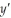 Find if y = (9x + 3).