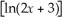 Find y' if y = ln .