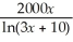 The total revenue from the sales of a certain product are given by R(x)= .Find the marginal revenue.