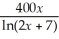 The total revenue from the sales of a certain product are given by R(x)= .Find the marginal revenue.