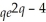 If p = ,find the rate of change of p with respect to q when q = 2.