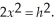 For an isosceles right triangle,the length of the hypotenuse h is related to the length of a side x by Find ,the rate of change of the hypotenuse with respect to to a side.