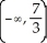 <strong>If f(x)= - 7 + 2x - 5,then f is concave down on the interval</strong> A) B) C) D) E) (-∞, ∞).