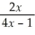 An equation of a vertical asymptote for the graph of y = is
