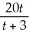 A released film has a revenue given by R(t)= ,where R(t)is in millions of dollars and t is the number of weeks after its release.Sketch the graph of this function.