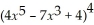 Find the differential in terms of x and dx. y =