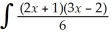 Find the indefinite integral dx.