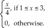 <strong>Suppose X has density function f(x)= Find P(2 < X < 3).</strong> A) B) C) D) E)