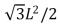 <strong>Vectors and each have magnitude L.When drawn with their tails at the same point, the angle between them is 30 \degree .The value of is:</strong> A)0 B)L<sup>2 </sup> C) D)2L<sup>2 </sup> E)none of these