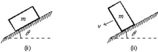 <strong>A block is first placed on its long side and then on its short side on the same inclined plane.The block slides down the plane on its short side but remains at rest on its long side.A possible explanation is: </strong> A)the short side is smoother B)the frictional force is less because the contact area is less C)the center of gravity is higher in the second case D)the normal force is less in the second case E)the force of gravity is more nearly down the plane in the second case