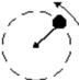 <strong>The iron ball shown is being swung in a vertical circle at the end of a 0.7-m string.How slowly can the ball go through its top position without having the string go slack? </strong> A)1.3 m/s B)2.6 m/s C)3.9 m/s D)6.9 m/s E)9.8 m/s