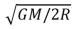 <strong>An object is dropped from an altitude of one Earth radius above Earth's surface.If M is the mass of Earth and R is its radius, the speed of the object just before it hits Earth, neglecting air resistance, is given by:</strong> A) B) C) D) E)