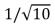 <strong>The period of a simple pendulum is 1 s on Earth.When brought to a planet where g is one-tenth that on Earth, its period becomes:</strong> A)1 s B) s C)1/10 s D) s E)10 s