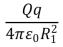 <strong>Positive charge Q is placed on a conducting spherical shell with inner radius R<sub>1</sub> and outer radius R<sub>2</sub>.A point charge q is placed at the center of the cavity.The force on the charge q is:</strong> A) B) C) D) E)0
