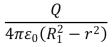 <strong>Positive charge Q is placed on a conducting spherical shell with inner radius R<sub>1</sub> and outer radius R<sub>2</sub>.A point charge q is placed at the center of the cavity.The magnitude of the electric field at a point outside the shell, a distance r from the center, is:</strong> A) B) C)q/4 \pi r<sup>2</sup> D)(q + Q)/4 \pi r<sup>2</sup> E)
