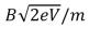 <strong>Electrons (mass m, charge -e)are accelerated from rest through a potential difference V and are then deflected by a magnetic field   that is perpendicular to their velocity.The radius of the resulting electron trajectory is:</strong> A)   B)   C)   D)   E)none of these <div style=padding-top: 35px> 