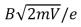 <strong>Electrons (mass m, charge -e)are accelerated from rest through a potential difference V and are then deflected by a magnetic field   that is perpendicular to their velocity.The radius of the resulting electron trajectory is:</strong> A)   B)   C)   D)   E)none of these <div style=padding-top: 35px> 