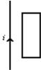 <strong>A long straight wire is in the plane of a rectangular conducting loop.The straight wire initially carries a constant current i in the direction shown.While the current i is being shut off, the current in the loop is: </strong> A)zero B)clockwise C)counterclockwise D)clockwise in the left side and counterclockwise in the right side E)counterclockwise in the left side and clockwise in the right side
