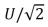 <strong>In an oscillating LC circuit, the total stored energy is U.The maximum energy stored in the capacitor during one cycle is:</strong> A)U/2 B) C)U D)U/(2 \pi ) E)U/ \pi