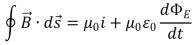 <strong>Which of the following equations, along with a symmetry argument, can be used to calculate the magnetic field between the plates of a charging parallel plate capacitor with circular plates?</strong> A) B) C) D) E)none of these