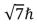 <strong>An electron is in a quantum state for which there are seven allowed values of the z component of the angular momentum.The magnitude of the angular momentum is:</strong> A) B) C) D) E)
