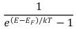 <strong>For a metal at absolute temperature T, with Fermi energy E<sub>F</sub>, the occupancy probability is given by:</strong> A) B) C) D) E)