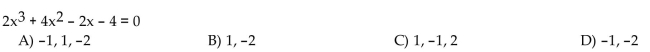 Solve the polynomial equation by factoring.