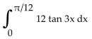 <strong>Evaluate the integral. </strong> A) -2 ln 2 B) 2 ln 3 C) 4 ln 2 D) 2 ln 2