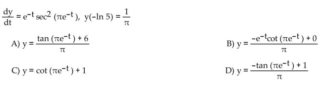 Solve the initial value problem.