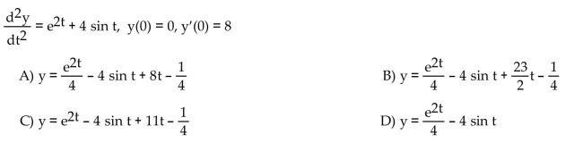 Solve the initial value problem.