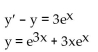 <strong>Determine if the given function y = f(x) is a solution of the accompanying differential equation. </strong> A) Yes B) No