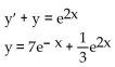 <strong>Determine if the given function y = f(x) is a solution of the accompanying differential equation. </strong> A) Yes B) No