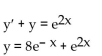 <strong>Determine if the given function y = f(x) is a solution of the accompanying differential equation. </strong> A) Yes B) No