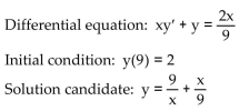 <strong>Determine if the given function y = f(x) is a solution of the accompanying differential equation. </strong> A) No B) Yes