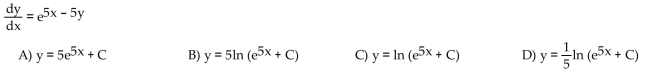 Solve the differential equation.
