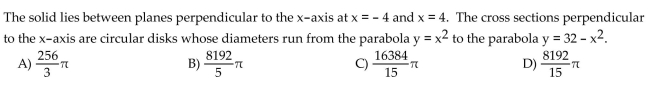 Find the volume of the described solid.