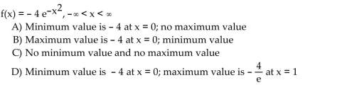 Find the absolute extreme values of the function on the interval.
