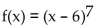 <strong>Determine all critical points for the function. </strong> A) x = 0, x = 6, and x = 7 B) x = 6 and x = 7 C) x = 0 and x = 6 D) x = 6