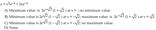 Find the extreme values of the function and where they occur.